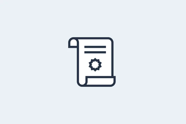 Diploma icon.
